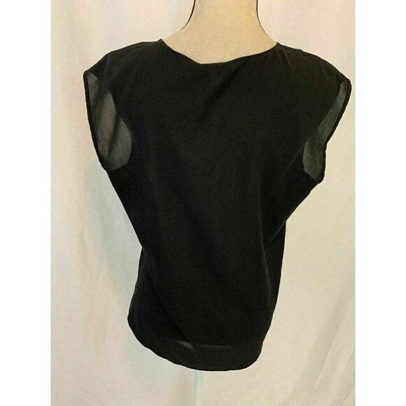 J Crew Womens Solid Black Scoop Neck Tank Top 10 P - Picture 4 of 7